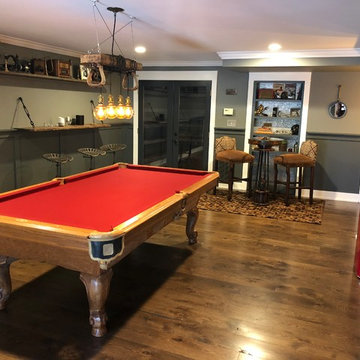 Speakeasy Industrial Basement East Cobb Renovation