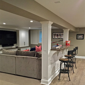 Sports Themed Basement Renovation