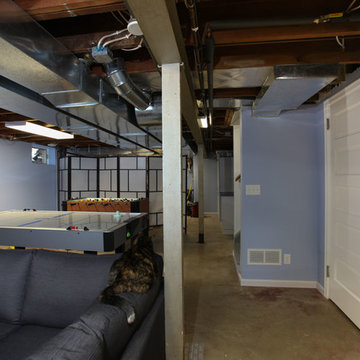 St. Paul Tudor Contemporary Basement Finish
