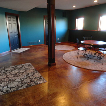Stained Concrete Basement