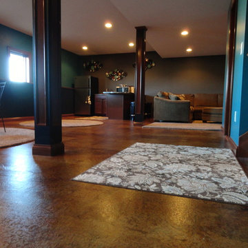 Stained Concrete Basement