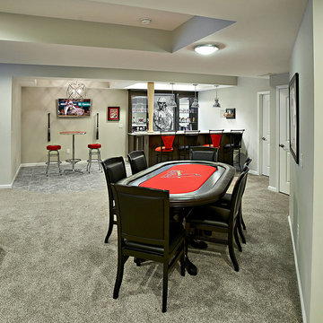 That's a Winner!!  Themed Basement Finish in Troy, IL