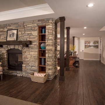 Timber Frame Bar & Finished Basement