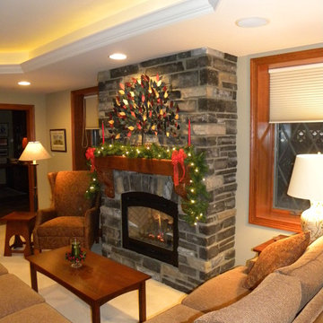 Traditional Basement Remodel in Hershey