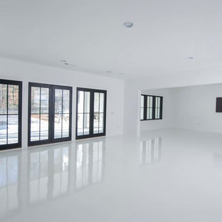 Transitional Family Home Basement