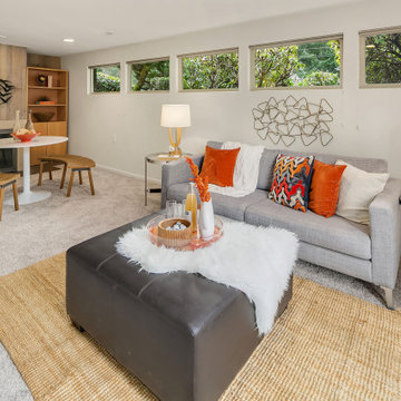 Transitional-Style Bellevue Midcentury Home Remodel
