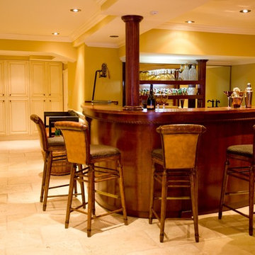 Tuscan Inspired Basement
