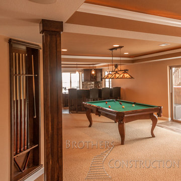 Two Basement Finishing Projects in Blackstone Country Club