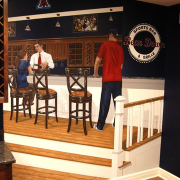University of Arizona Sports Bar themed Mural by Tom Taylor of Wow Effects