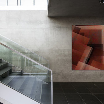 Vertical Geometric Loft Art