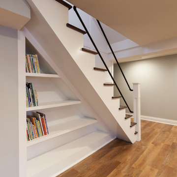 Wainscoting and Staircase Built-Ins in Hinsdale, Illinois
