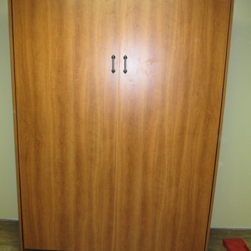 Wall Bed in free standing flat faced cabinet