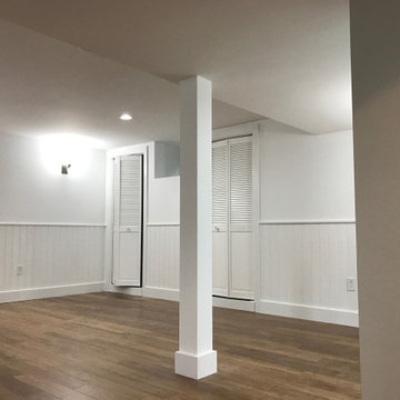 WARM AND COSY FINISHED BASEMENT WITH WET BAR, NEWTON, MA