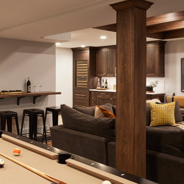 Warm and Inviting Basement