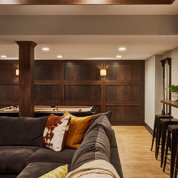 Warm and Inviting Basement