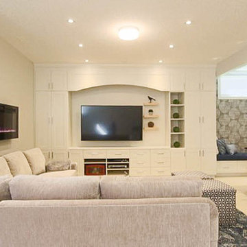 Warm Fireplace and Seating Area