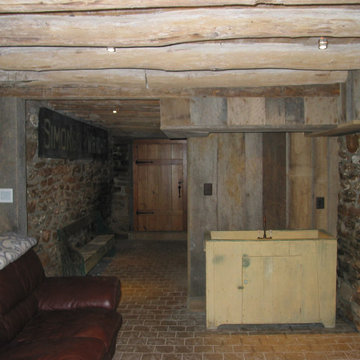 Warrenton, VA Finished Basement in 1800s Farmhouse