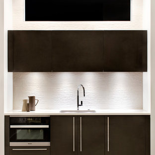 WAY Artic White Soft Melamine & Fossil Oak Matrix Kitchen in Arlington