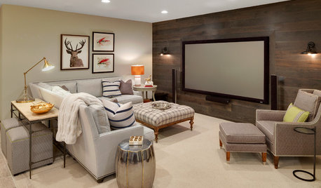Room of the Day: Cabin-Inspired Basement Makes a Stylish Retreat