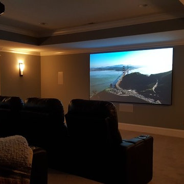 Westfield, IN - Basement Media Room w/ 110" Screen