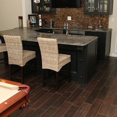 Elegant basement photo in Atlanta