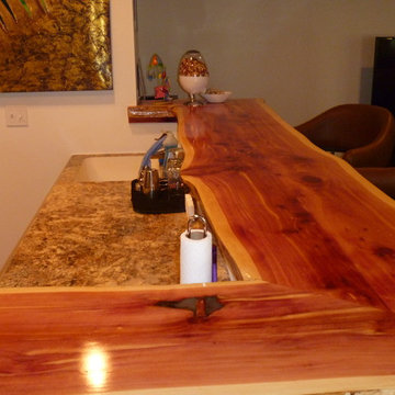 Wood slab Bar top