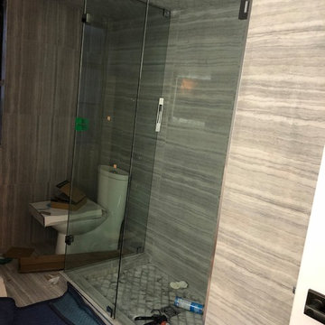 10mm tempered glass 90 degree shower enclosures