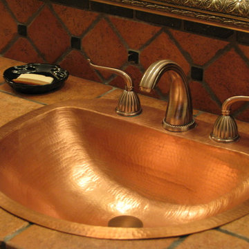 19" Durango Copper Bathroom Sink by SoLuna