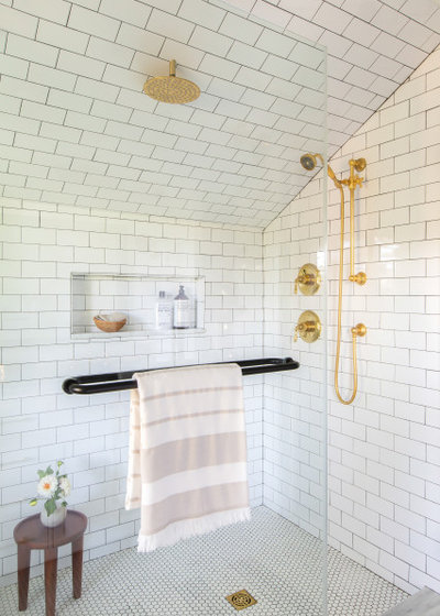 Transitional Bathroom by Amy Lind Interiors