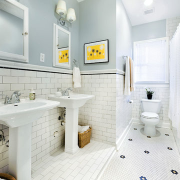 1930s bathroom updated for 21st century