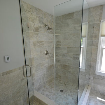 2 bathrooms become 1 Grand master bath with walk in closet