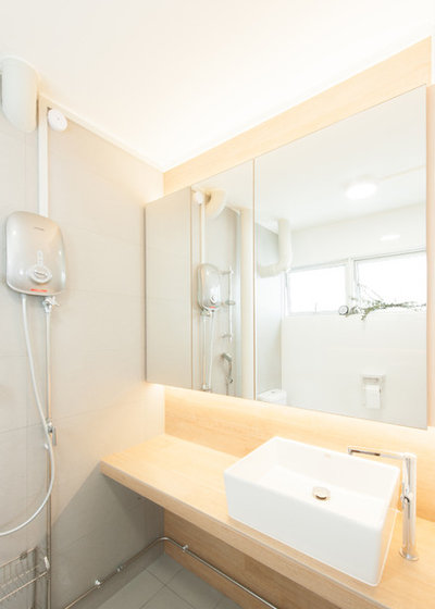 コンテンポラリー 浴室 by Chark Private Limited