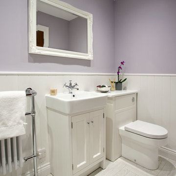 2-room project with statement tiling, Brighton: bathroom 1