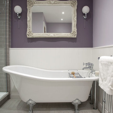 2-room project with statement tiling, Brighton: bathroom 1