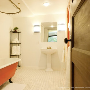 Ejemplo de cuarto de baño ecléctico pequeño