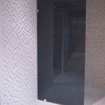 3-D Cubic Thassos Bathroom Wall