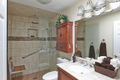3 Fixture Bathroom w/ Warm Tones - Rockville, MD