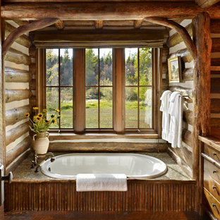 Inspiration for a rustic bathroom remodel in Other
