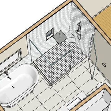 3D Bathroom Design - Bathroom Floor Plan