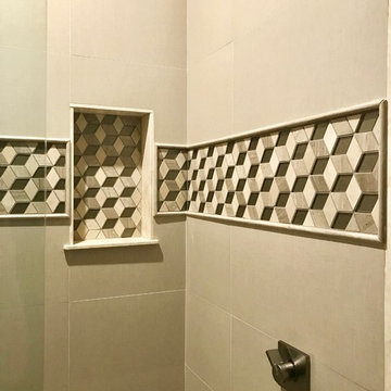 3D Geometric Guest Bath Niche