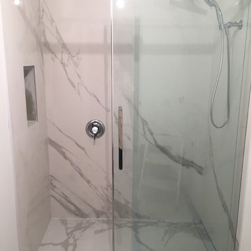 5'x10' Ultra thin Large Porcelain slab shower