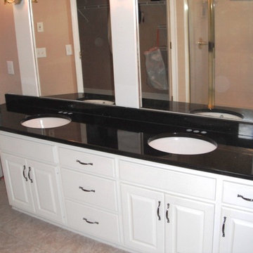 7-2-12 BLACK GALAXY Granite Colors for white Cabinets
