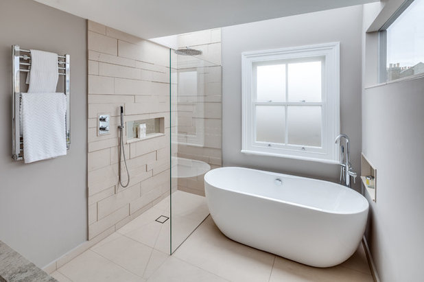 Scandinavian Bathroom by SxS Design & Build Ltd