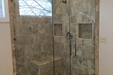 90 Degree Shower Enclosure With 3/8" Clear Diamond Fusion Coated Glass