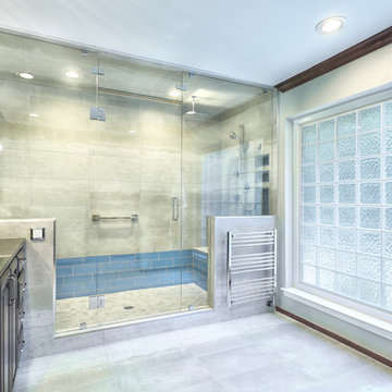 A Dated Master Bathroom Gets a New Look & The Ultimate Shower