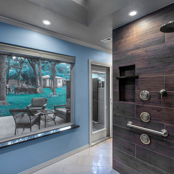 A Luxurious Indoor-Outdoor Master Bathroom Addition