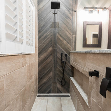 A Polished Rustic Master Bath