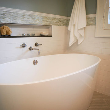 A Shaker Home's Transitional Master Bath