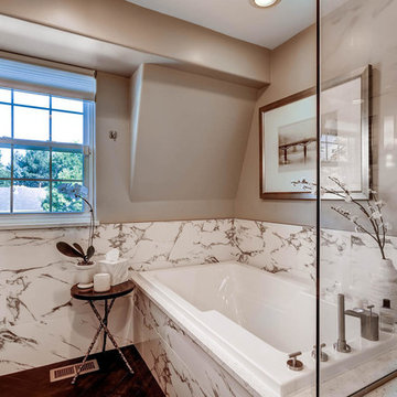 A Transitional Master Bath with Timeless Finishes