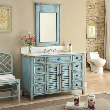 Abbeville Vanity with Matching Mirror, 47"
